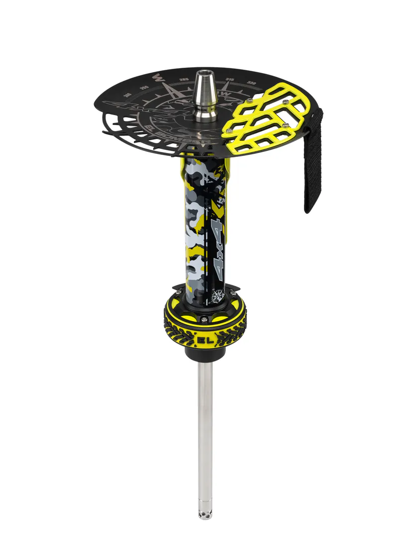 El Bomber Off-Road X Stainless Steel Hookah – Heavy-Duty Industrial Design, Premium Smoke Performance