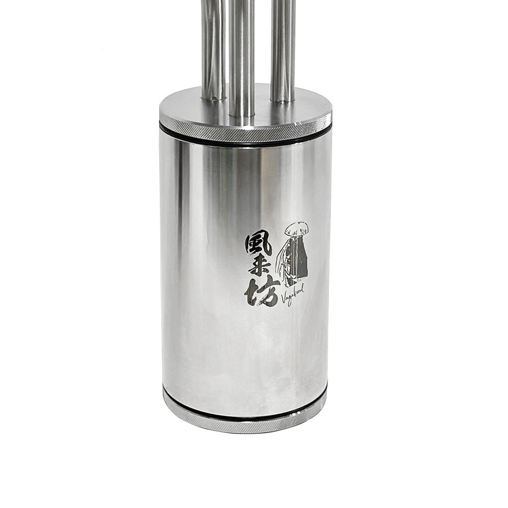 Stainless Steel VZ Radio Shisha Set