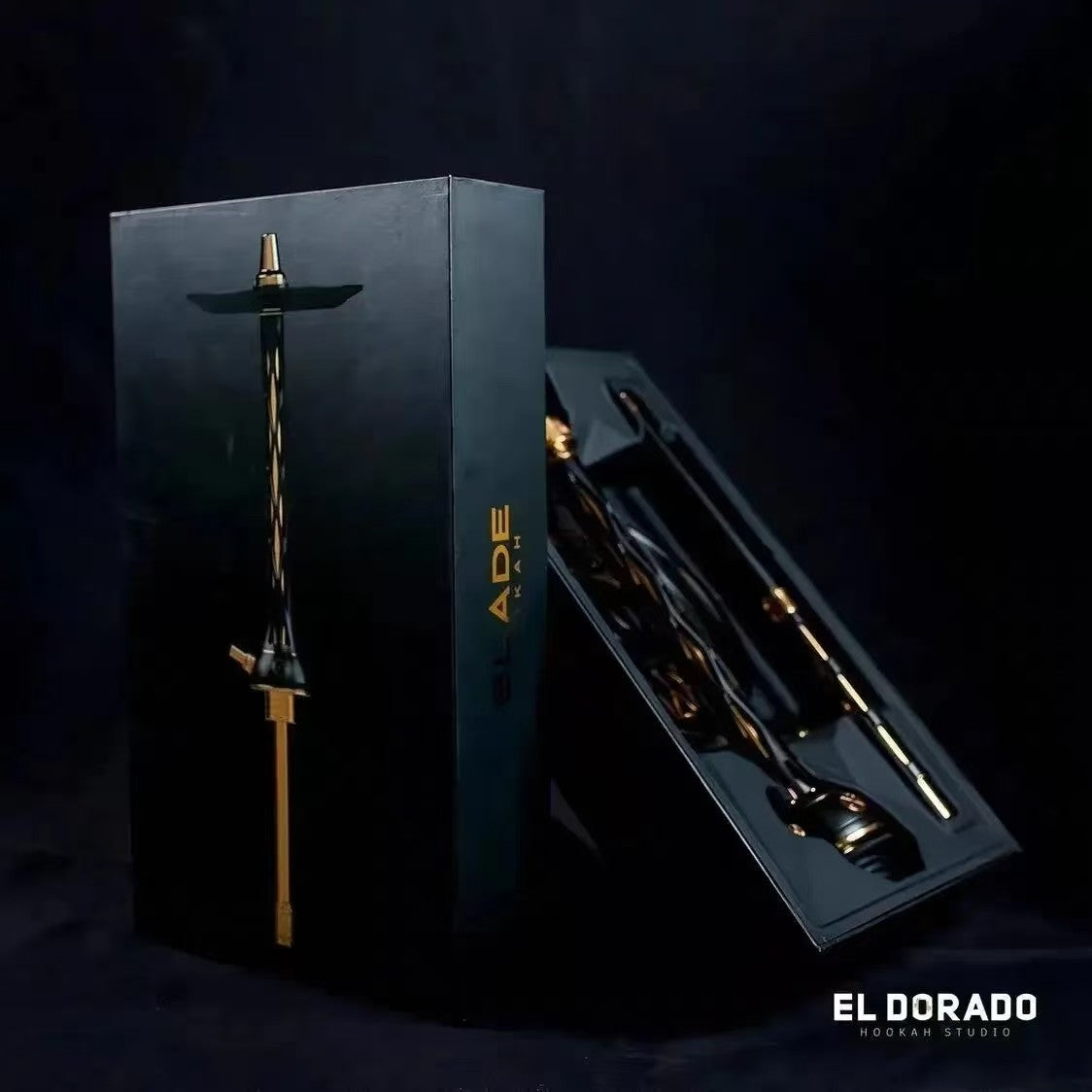 Luxury Russian Blade Stainless Steel Hookah Set | Large Single Hose Shisha with Elegant Gift Box | Ideal for Home, Lounge, Bar & KTV Smoking Experience