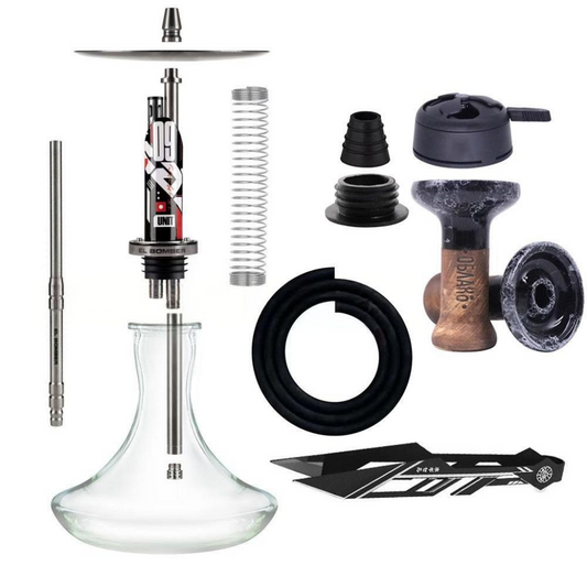 EL Bomber Russian Stainless Steel Hookah Gift Set｜Premium Complete Shisha Kit