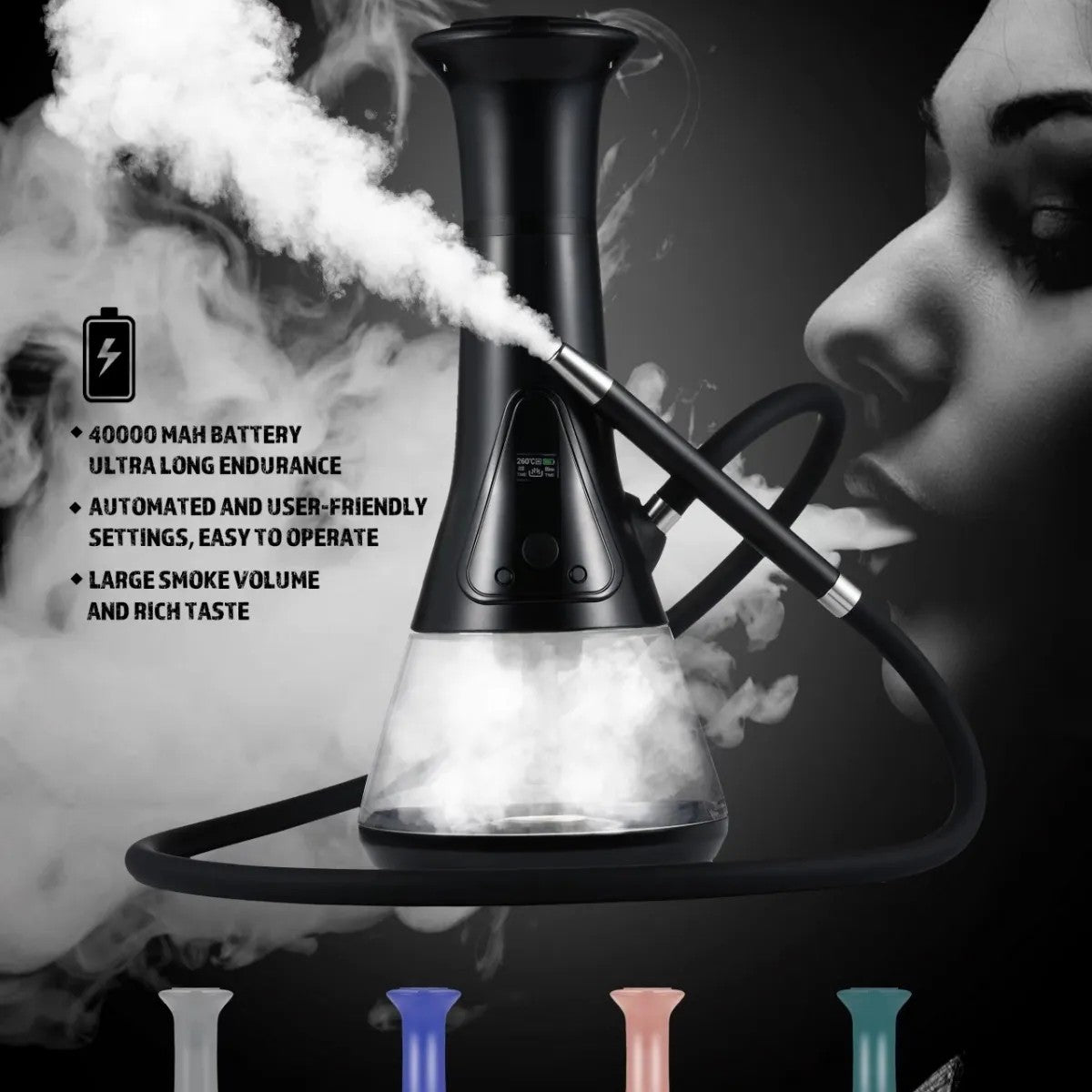 Large Size Electronic Arabic Hookah – Full Set for Bar, Lounge & Wholesale