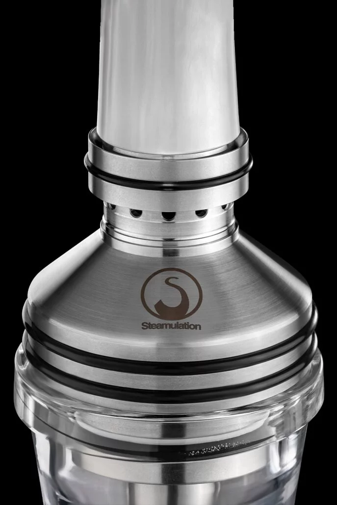 Steamulation German Stainless Steel Hookah – Premium Single Hose Shisha Set for Bar & Lounge