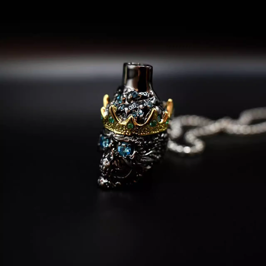 Portable Luxury Hookah Tip – Wearable Bronze Hookah Mouthpiece for Personal Use