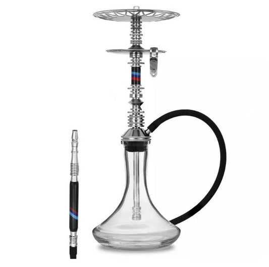VZ Russian Premium Large Stainless Steel Hookah – Single Hose Luxury Arabic Shisha