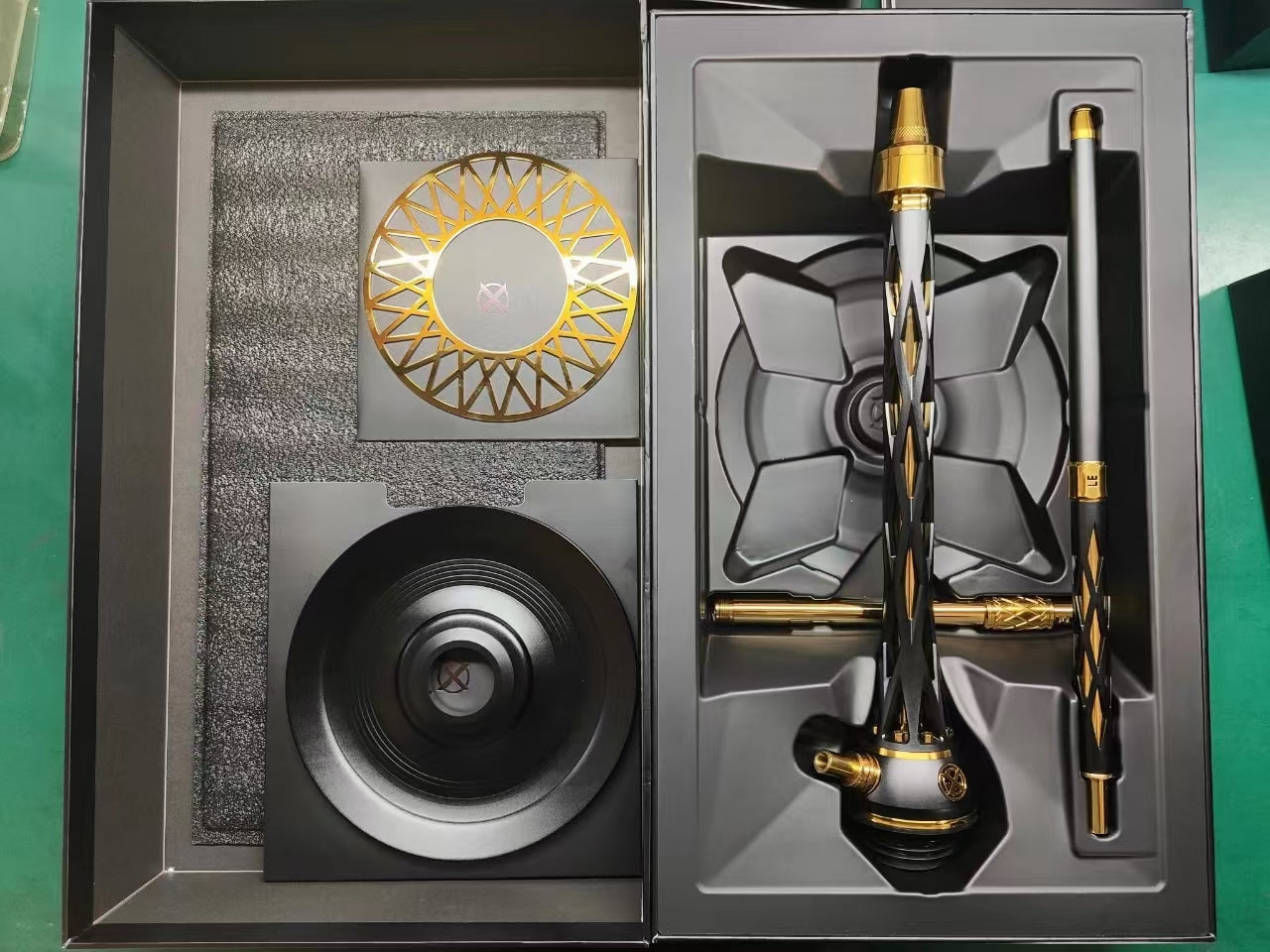 Luxury Russian Blade Stainless Steel Hookah Set | Large Single Hose Shisha with Elegant Gift Box | Ideal for Home, Lounge, Bar & KTV Smoking Experience