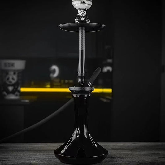 Vyro Premium Large Carbon Fiber & Stainless Steel Hookah – Complete Arabic Shisha Set