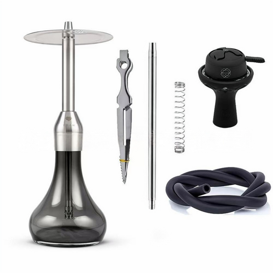 Tsar Luxury Hookah Set – Premium Shisha Pipe with Crystal Glass Base & Complete Accessories