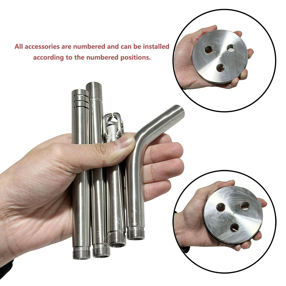Stainless Steel VZ Radio Shisha Set